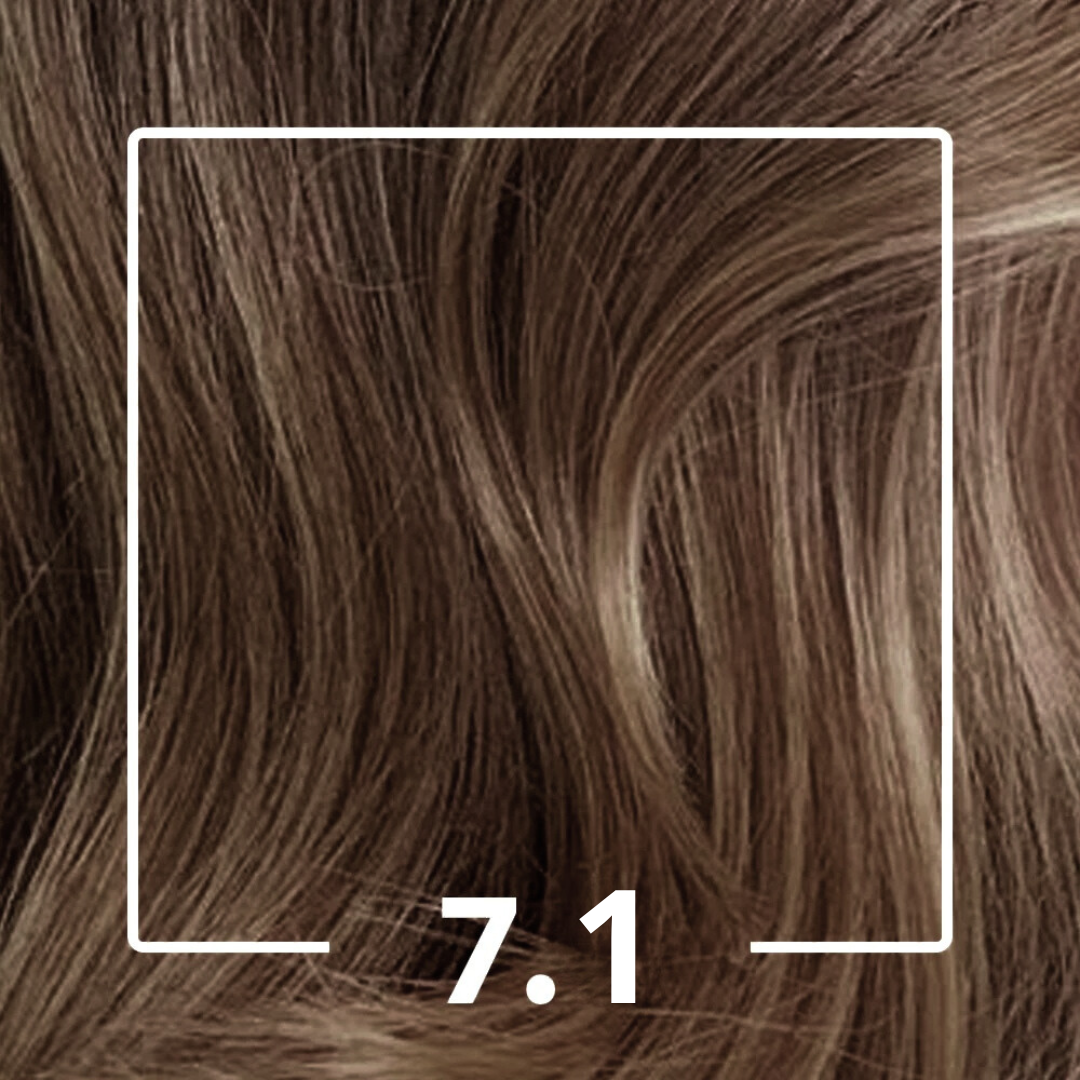 KERATON Coloração Selfie 7.1 Louro Médio Cinza 50g