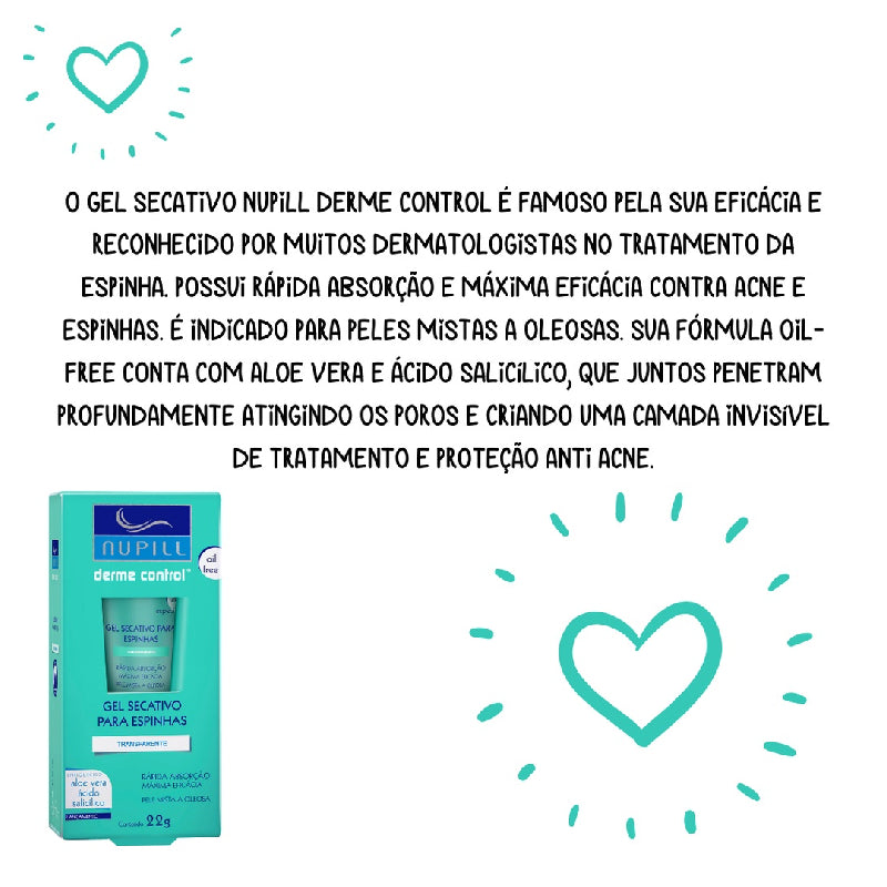 NUPILL Gel Secativo Derme Control 22g