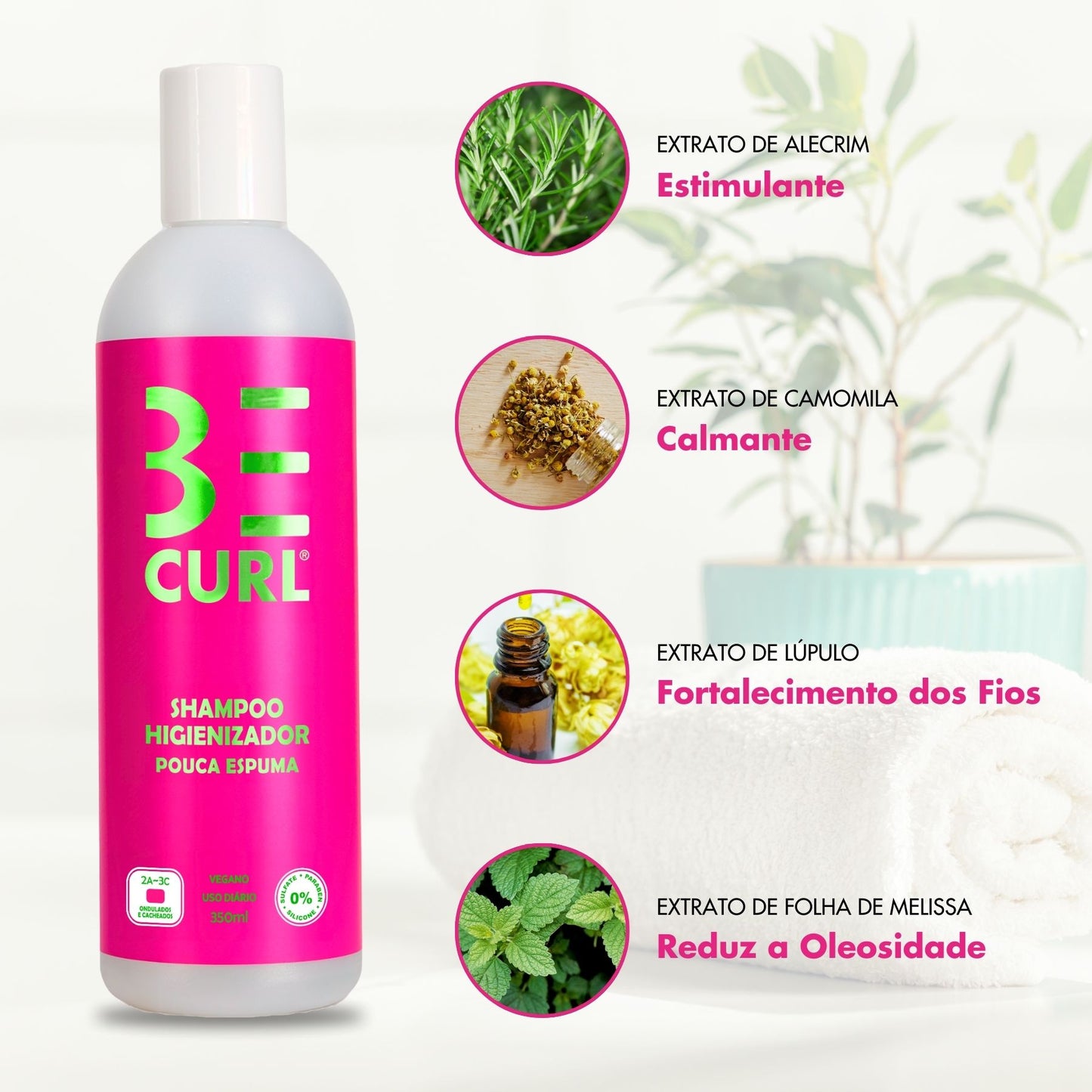KIT Shampoo Low Poo +Creme de Pentear Styling Cream Cachos Be Curl