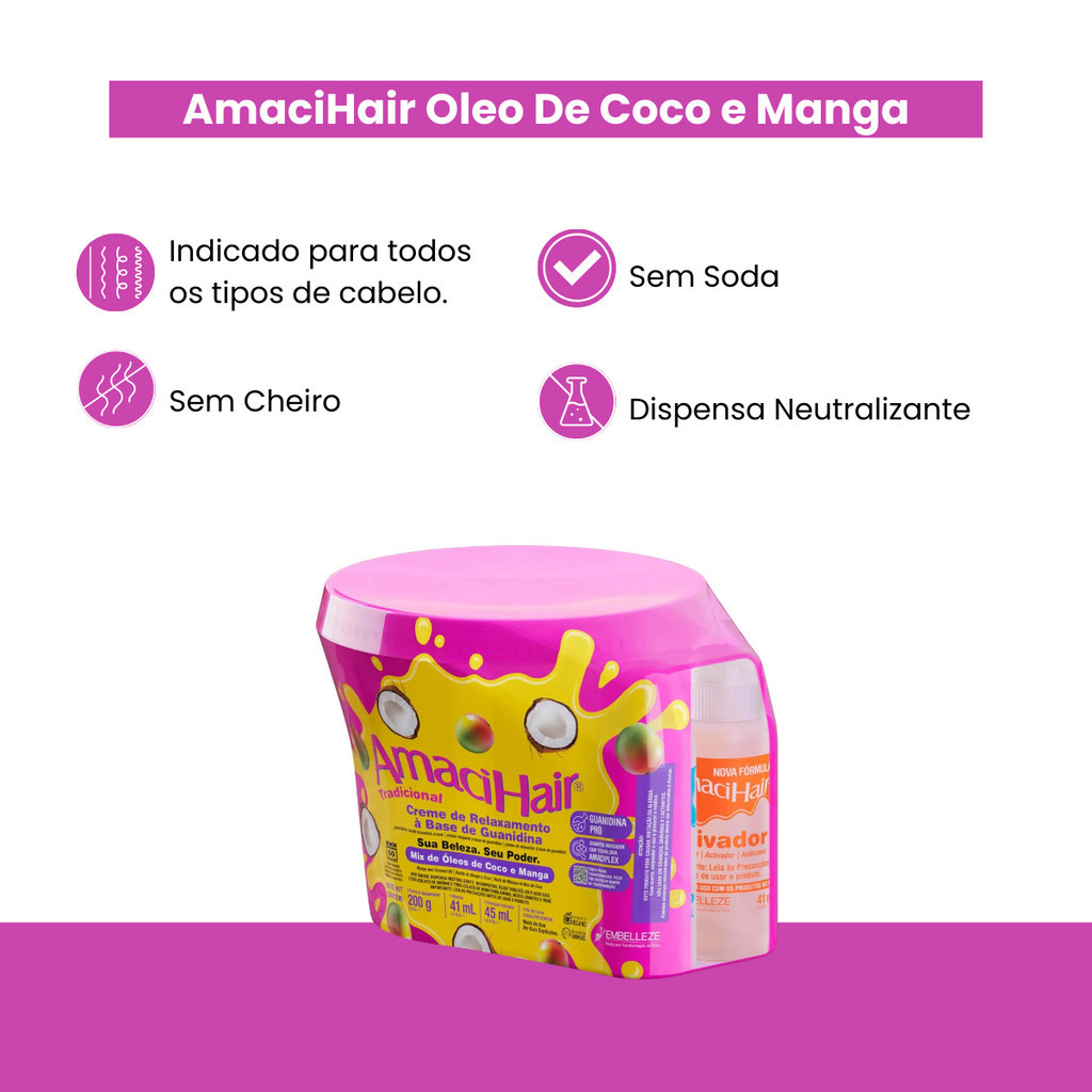 EMBELLEZE Relaxante Amacihair Tradicional Baldinho 220gr