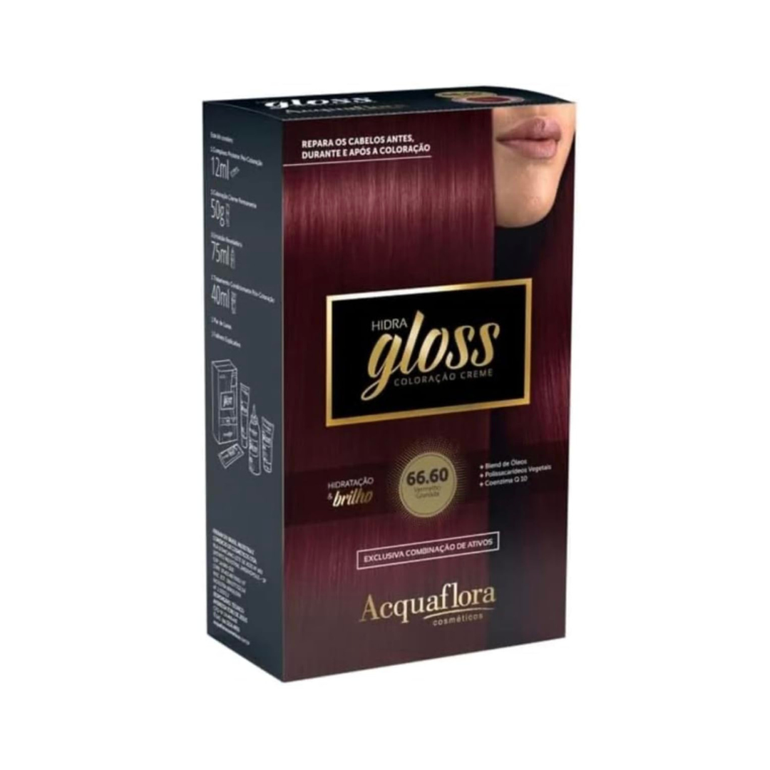 ACQUAFLORA Coloração Hidra Gloss 66.60 Vermelho Granada 50g