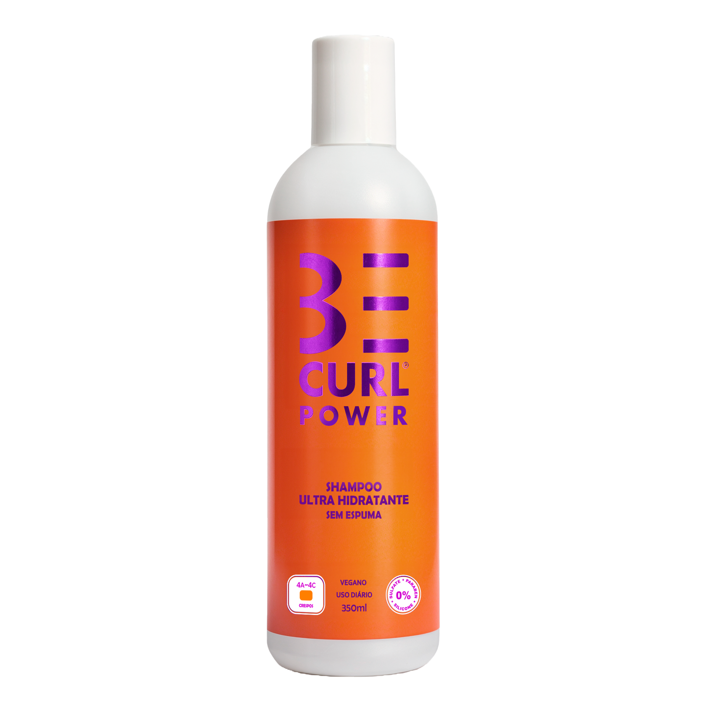 BE CURL SHAMPOO ULTRA HIDRATANTE No Poo Sem Espuma 350ml Crespos Power