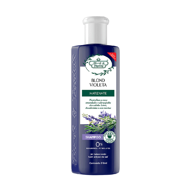 FLORES  & VEGETAIS Shampoo Matizador 300ml.