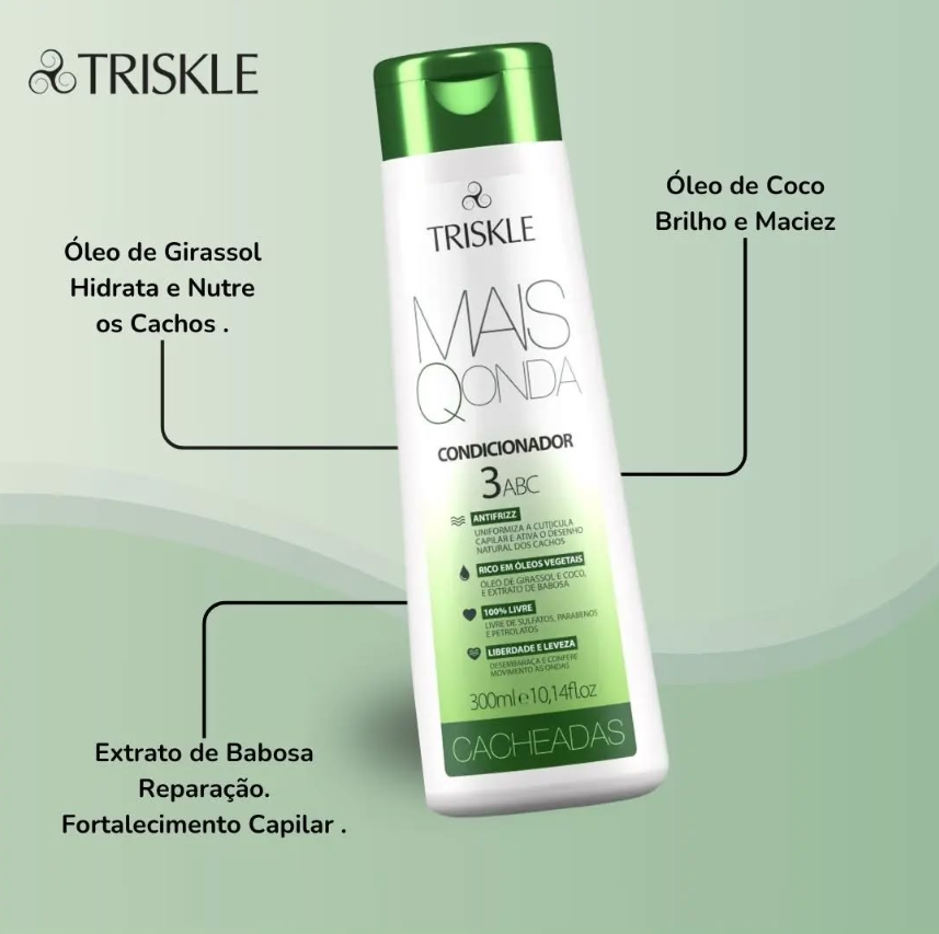 TRISKLE  Condicionador Onda Cacheadas 300ml