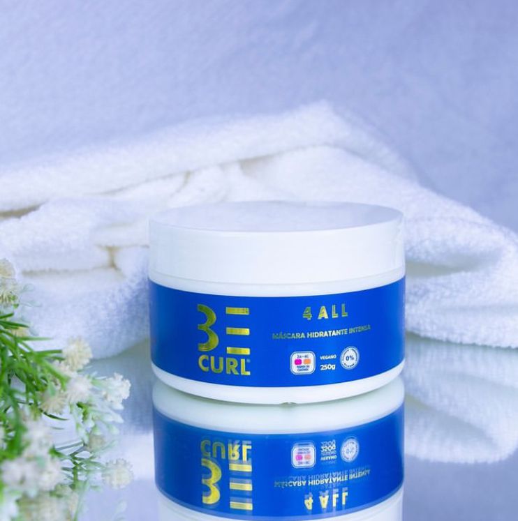 BE CURL MÁSCARA HIDRATANTE INTENSA 250g 4 All - Todos os Tipos de Cabelos