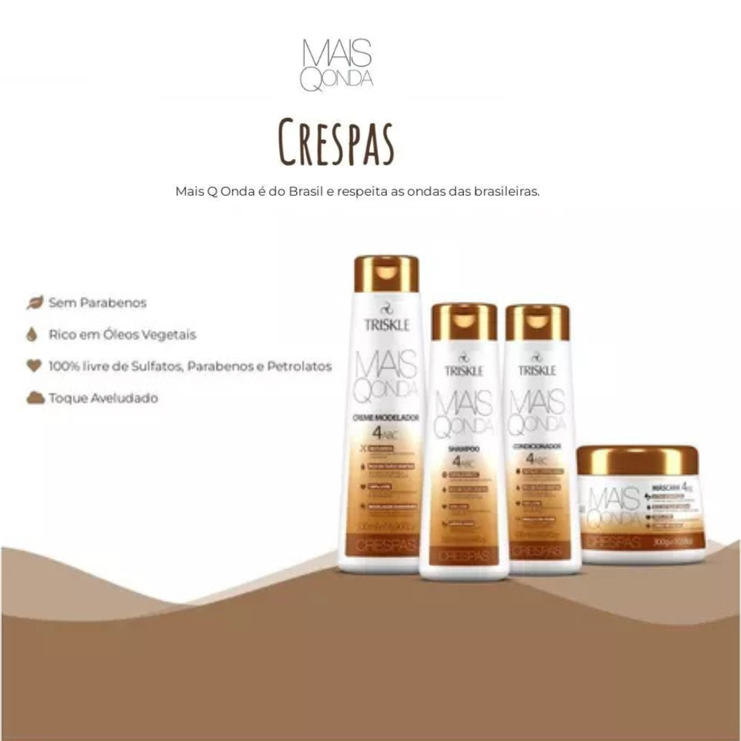 TRISKLE Condicionador Onda Crespas 300ml
