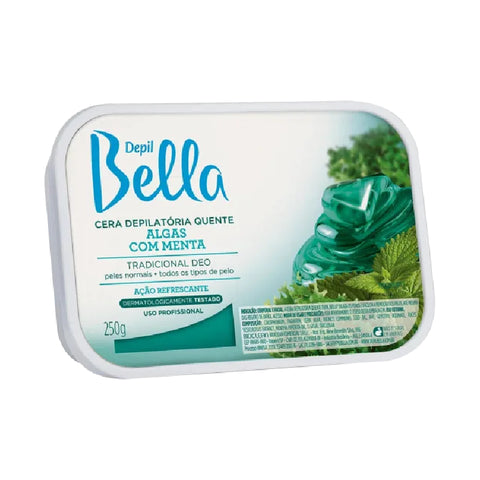 Depil Bella Cera Quente em Barra Algas com Menta 250g