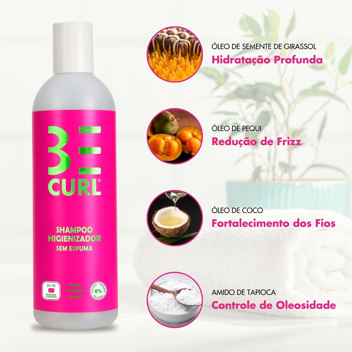 Kit Shampoo No Poo + Creme De Pentear Styling Cream  Cachos Be Curl
