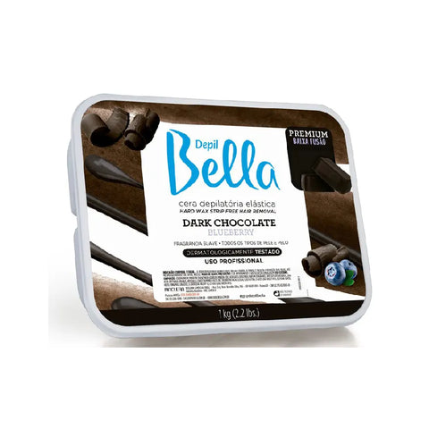 Depil Bella Cera Quente em Barra Dark Chocolate 1kg