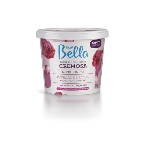 Depil Bella Cera Micro-ondas Pétalas de Rosas 100g