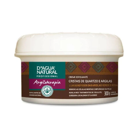 D'agua Natural Creme Esfoliante Cristais De Quartzo E Argilas 300g