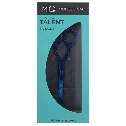 MQ Tesoura Profissional Talent Fio Laser 6" Blue