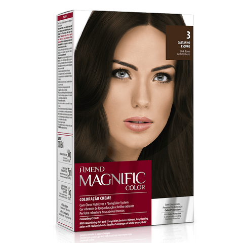 Amend Kit Coloração 3.0 Castanho Escuro 50g Magnific Color