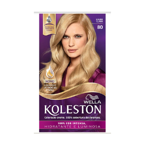 Wella Coloração Kit 8.0 Louro Claro Koleston 55g