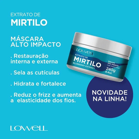 Lowell Máscara Mirtilo 240ml