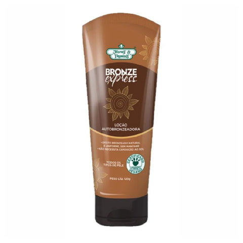 Flores & Vegetais Loção Autobronzeadora Bronze Express 120g